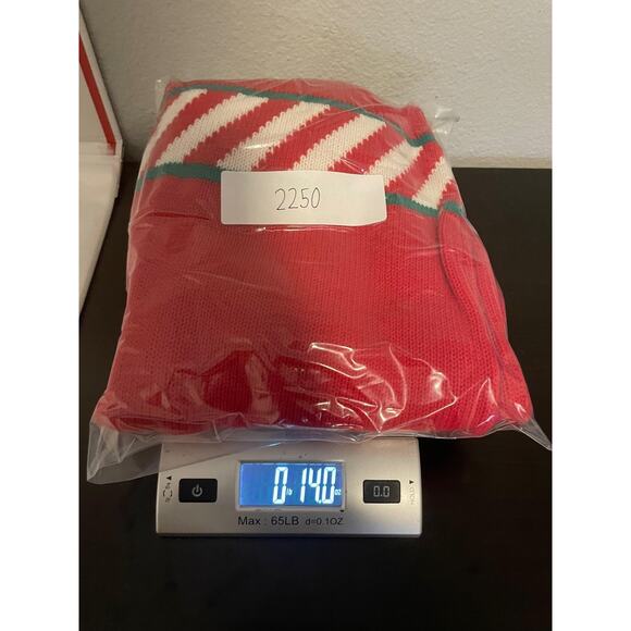 Vintage Pepper Sweater Womens Medium Red Christmas Bear Stocking Ugly Knit 90s - Picture 7 of 7